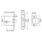 G4050 Mortice Box Latch