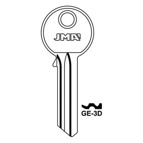 GE-3D Cylinder Key Blank