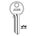 GE-1D Gege 5 Pin Cylinder Key Blank