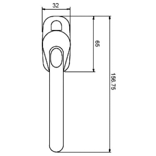 Locking Handle for Tilt and Turn Windows