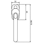 Locking Handle for Tilt and Turn Windows