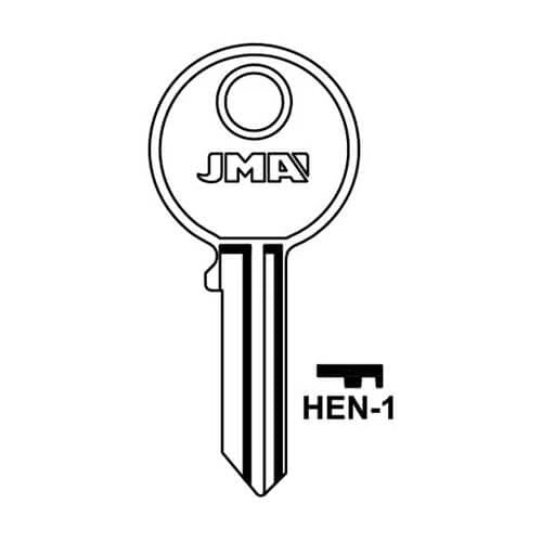 HEN-1 Cylinder Key Blank