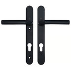 Birmingham Lever Lever UPVC Multipoint Door Handles - 92mm PZ Sprung 122mm Screw Centres