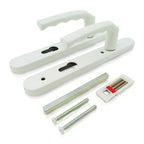 Birmingham Lever Lever UPVC Multipoint Door Handles - 92mm PZ Sprung 122mm Screw Centres
