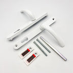 Tokyo Lever Lever UPVC Multipoint Door Handles - 92mm PZ Sprung 215mm Screw Centres