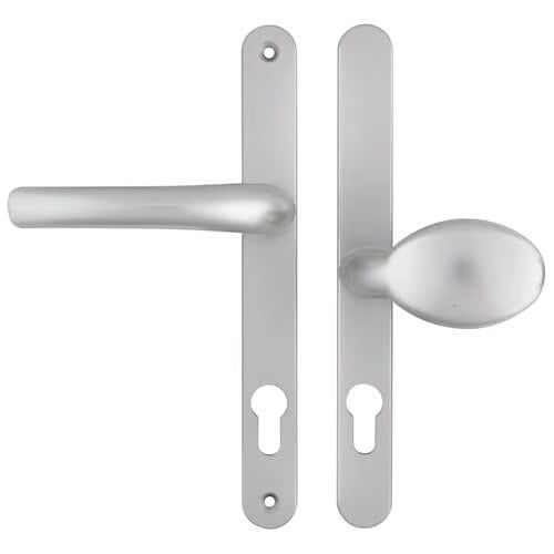 Atlanta Lever Moveable Pad UPVC Multipoint Door Handles - 92mm/62mm PZ Sprung 215mm Screw Centres