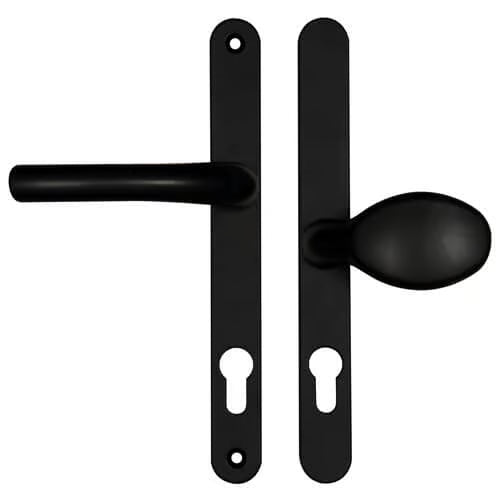 Atlanta Lever Moveable Pad UPVC Multipoint Door Handles - 92mm/62mm PZ Sprung 215mm Screw Centres