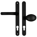 Atlanta Lever Moveable Pad UPVC Multipoint Door Handles - 92mm/62mm PZ Sprung 215mm Screw Centres