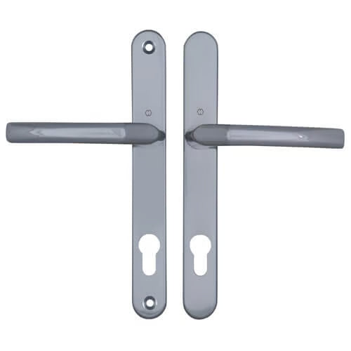 Birmingham Sprung Lever Lever UPVC Multipoint Door Handles - 92mm PZ 215mm Screw Centres