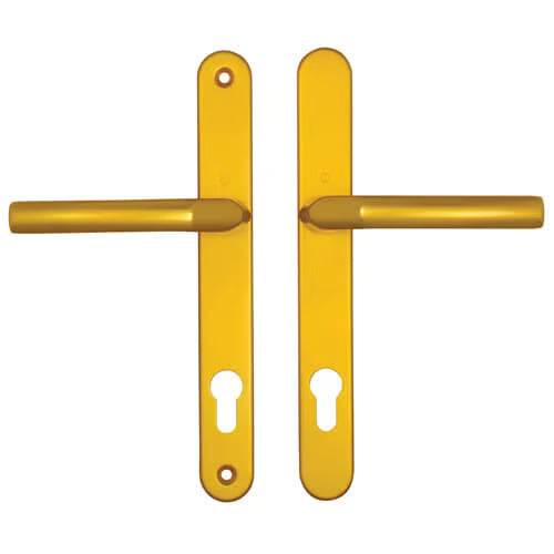 Birmingham Sprung Lever Lever UPVC Multipoint Door Handles - 92mm PZ 215mm Screw Centres