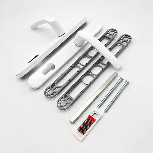 Birmingham Sprung Lever Lever UPVC Multipoint Door Handles - 92mm PZ 215mm Screw Centres