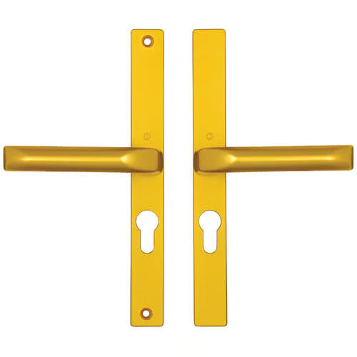 London Lever Lever UPVC Multipoint Door Handles - 48mm PZ Sprung 215mm Screw Centres