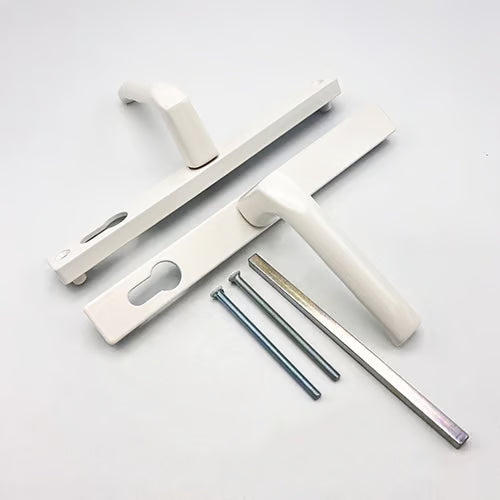 London Lever Lever UPVC Multipoint Door Handles - 70mm PZ Unsprung 215mm Screw Centres