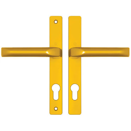 London Lever Lever UPVC Multipoint Door Handles - 72mm PZ Unsprung 180mm Screw Centres
