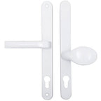 London Lever Moveable Pad UPVC Multipoint Door Handles - 92mm/62mm PZ Sprung 240mm Screw Centres