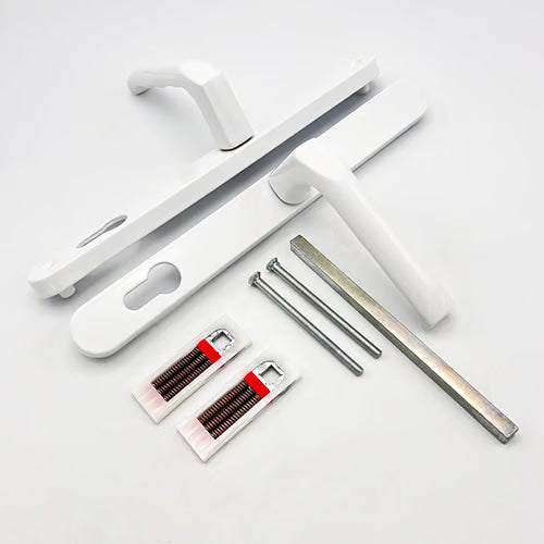 London Lever Lever UPVC Multipoint Door Handles - 92mm PZ Sprung 240mm Screw Centres