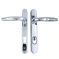 Atlanta PAS24 Lever Lever UPVC Multipoint Door Handles - 92mm PZ Unsprung 122mm Screw Centres