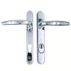 Atlanta PAS24 Lever Lever UPVC Multipoint Door Handles - 92mm PZ Unsprung 122mm Screw Centres