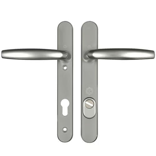 Atlanta PAS24 Lever Lever UPVC Multipoint Door Handles - 92mm PZ Unsprung 122mm Screw Centres