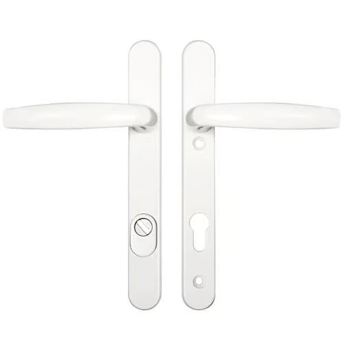 Atlanta PAS24 Lever Lever UPVC Multipoint Door Handles - 92mm PZ Unsprung 122mm Screw Centres