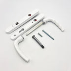 Atlanta PAS24 Lever Lever UPVC Multipoint Door Handles - 92mm PZ Unsprung 122mm Screw Centres