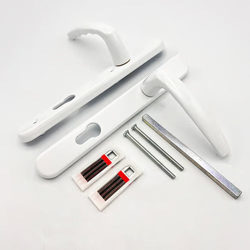Atlanta Lever Lever UPVC Multipoint Door Handles - 92mm PZ Sprung 122mm Screw Centres