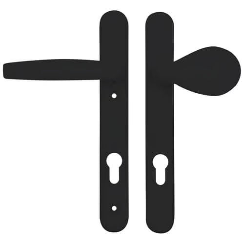 Atlanta Lever Moveable Pad UPVC Multipoint Door Handles - 92mm PZ Sprung 122mm Screw Centres