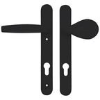 Atlanta Lever Moveable Pad UPVC Multipoint Door Handles - 92mm PZ Sprung 122mm Screw Centres