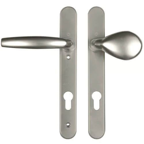 Atlanta Lever Moveable Pad UPVC Multipoint Door Handles - 92mm PZ Sprung 122mm Screw Centres