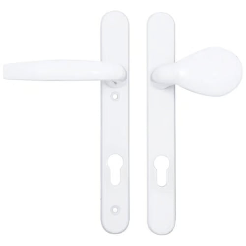 Atlanta Lever Moveable Pad UPVC Multipoint Door Handles - 92mm PZ Sprung 122mm Screw Centres