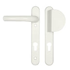 Atlanta Lever Fixed Pad UPVC Multipoint Door Handles - 92mm PZ Sprung 122mm Screw Centres