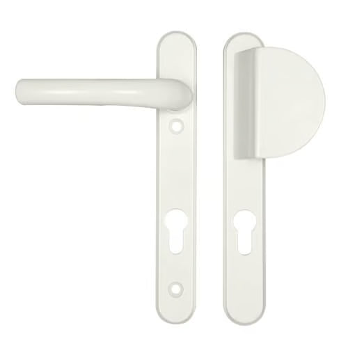 Atlanta Lever Fixed Pad UPVC Multipoint Door Handles - 92mm PZ Sprung 122mm Screw Centres