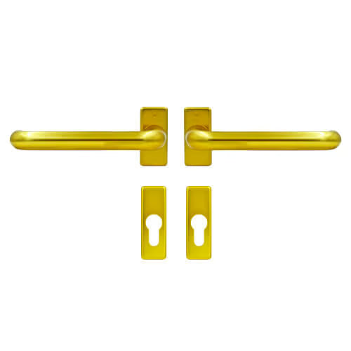 Paris Handle Set for Patio Doors with Escutcheons