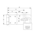 PC Series Safety Hasp & Staple Zinc Plated