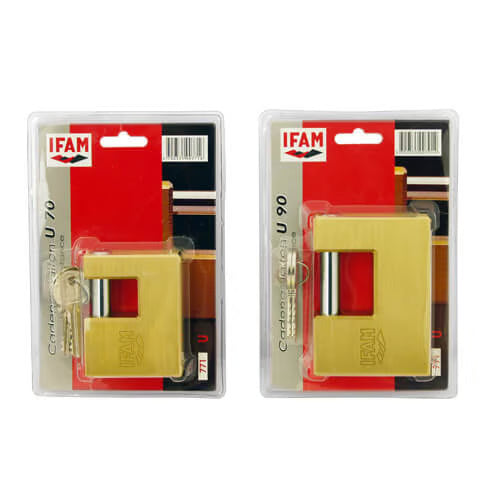 U Series Brass Shutter Padlock