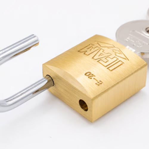 E Series 20mm Open Shackle Brass Padlock