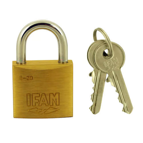 E Series 30mm Open Shackle Brass Padlock