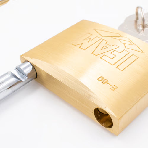 E Series 60mm Open Shackle Brass Padlock