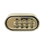 50mm Open Shackle Combination Chrome Padlock