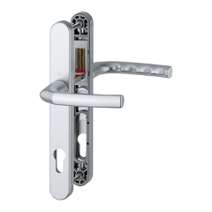 Birmingham Handle Set on Narrow Backplate for Profile Doors