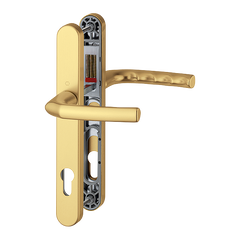 Birmingham Handle Set on Narrow Backplate for Profile Doors