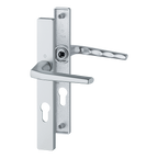 Frankfurt Handle Set on Narrow Backplate for Profile Doors