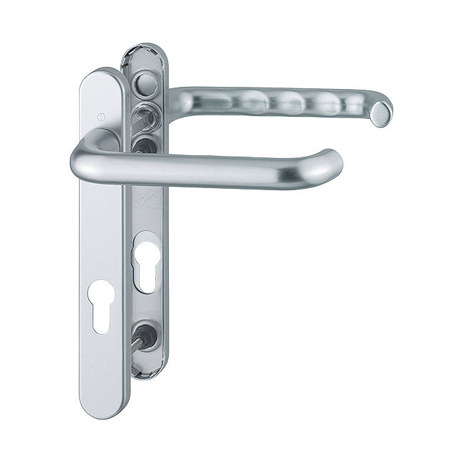 Paris Handle Set on Narrow Backplate for Profile Doors
