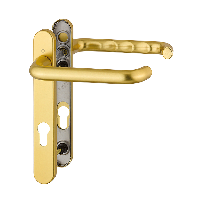 Paris Handle Set on Narrow Backplate for Profile Doors