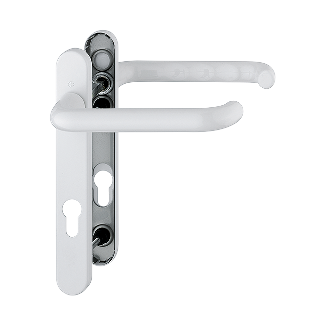 Paris Handle Set on Narrow Backplate for Profile Doors