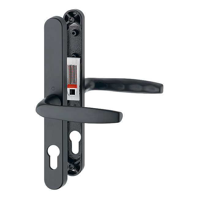 Brugge Handle Set on Narrow Backplate for Profile Doors