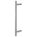 Cranked T Bar Pull Handle , Back to Back Fixings For Glass Doors