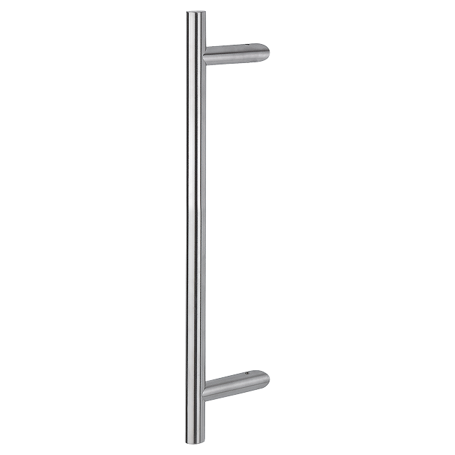 Cranked T Bar Pull Handle , Back to Back Fixings For Glass Doors