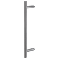 Cranked T Bar Pull Handle , Bolt Through Fixings For Glass Doors