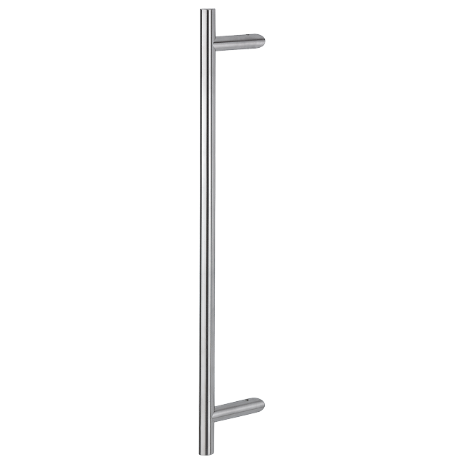 Cranked T Bar Pull Handle , Bolt Through Fixings For Glass Doors